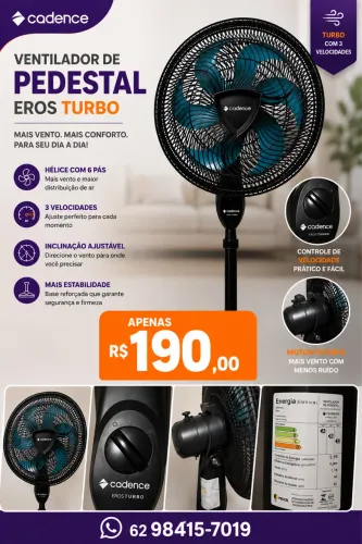 Ventilador Pedestal Cadence