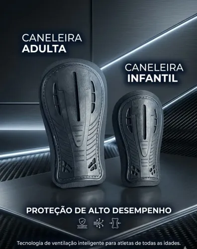 Caneleira Futebol Unissex
