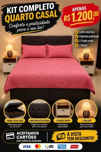 Kit completo quarto de casal