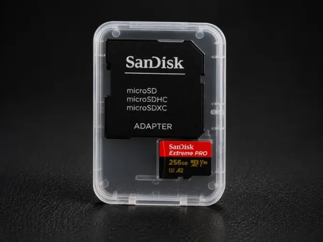 Cartão Memória 256GB Sandisk Extreme Pro.