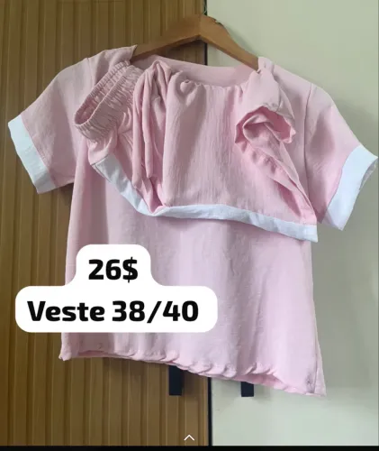 Conjuntos e macacão 26$ cada, só veste 38/40