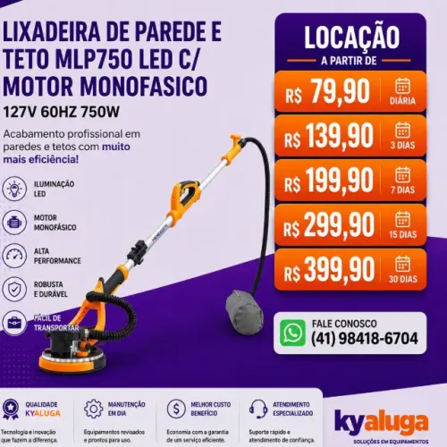 ALUGUEL - lixadeira girafa 110v/220v