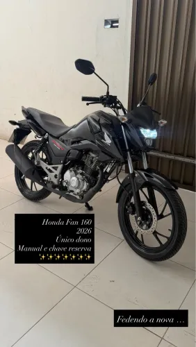 Fan 160 2026 novíssima vendo/troco por motos maior ou menor valor