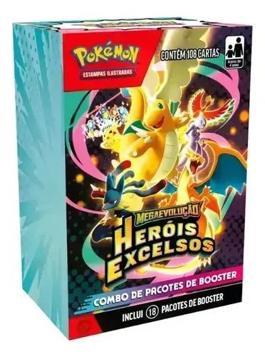 Combo de booster heróis excelsos pokemon