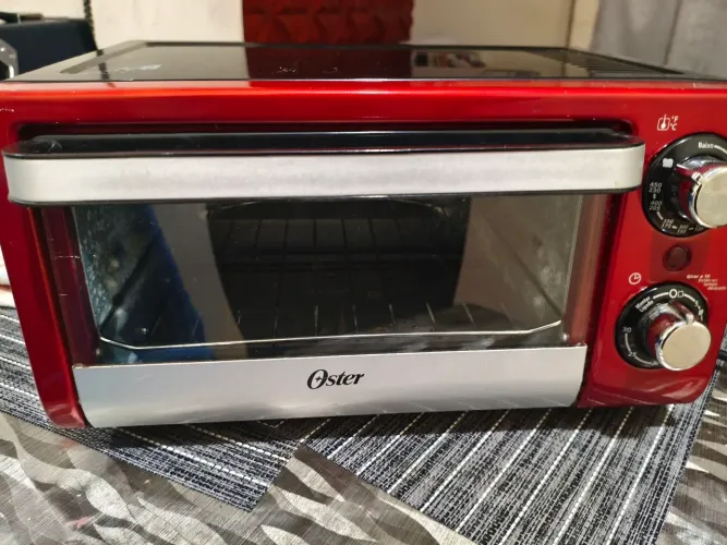 Forno Elétrico Oster Compact 10L Vermelho - Excelente Estado