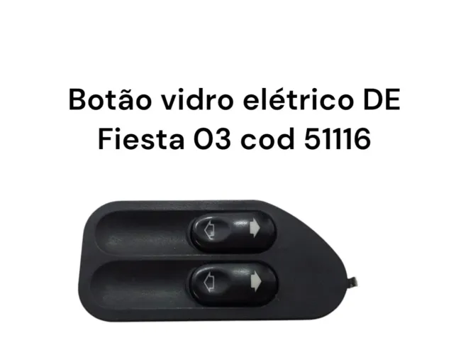 Botão do vidro elétrico dianteiro esquerdo fiesta 03
