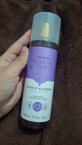 Body Splash Cuide-se Bem Rosa e Algodão O Boticário - Novo