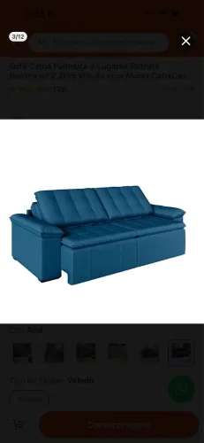 Sofá azul