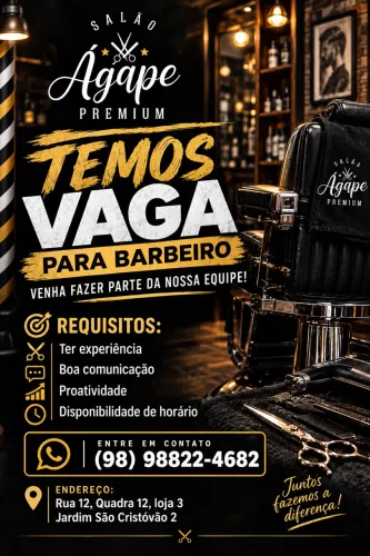 Vaga para barbeiro