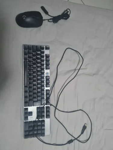 Vendo teclado e mouse (retirada de peças)