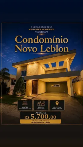 Casa Térrea no Condomínio no Novo Leblon - Parque das Nações