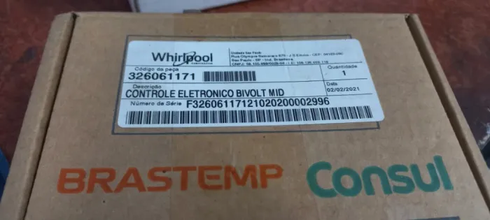 placa geladeira brastemp