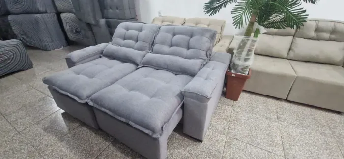 SOFÁ RETRÁTIL 2 LUGARES ENTREGA GRÁTIS