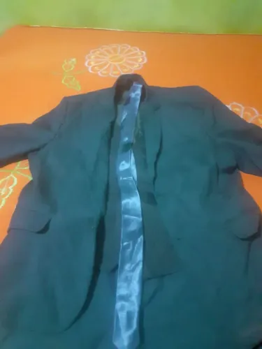 Conjunto terno, calça, colete e gravata 