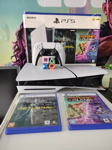 PS5 Slim 1tb com leitor+ garantia fábrica