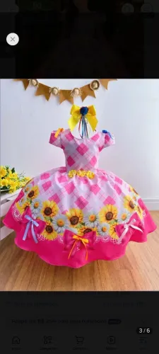 Vestido de quadrilha 16 anos
