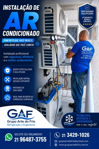 INSTALAÇÃO DE AR CONDICIONADO
