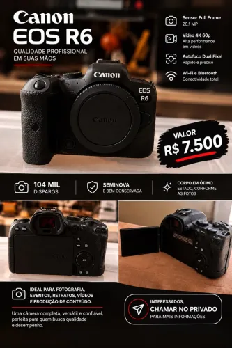 Canon R6 corpo