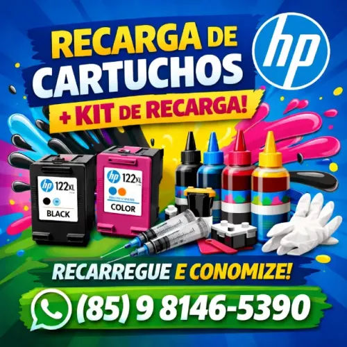 Recarga De Cartuchos HP 667 668 664 662 60 122 Dentre Outras Fale Conosco Fazemos Entregas