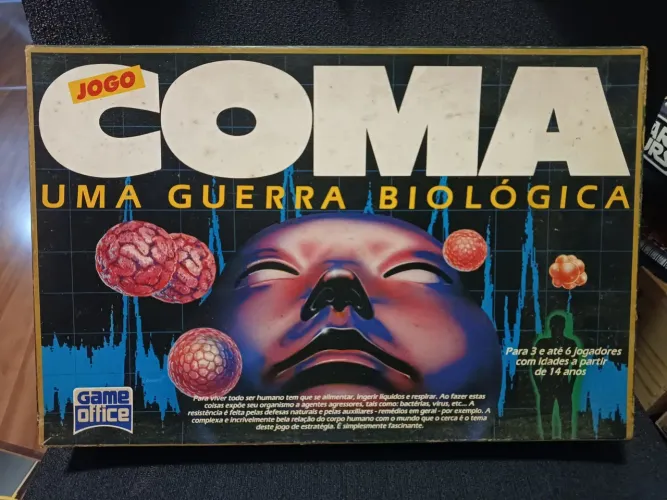 Jogo tabuleiro Coma - Uma guerra biologida - Game Office
