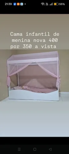 Cama infantil de menina 