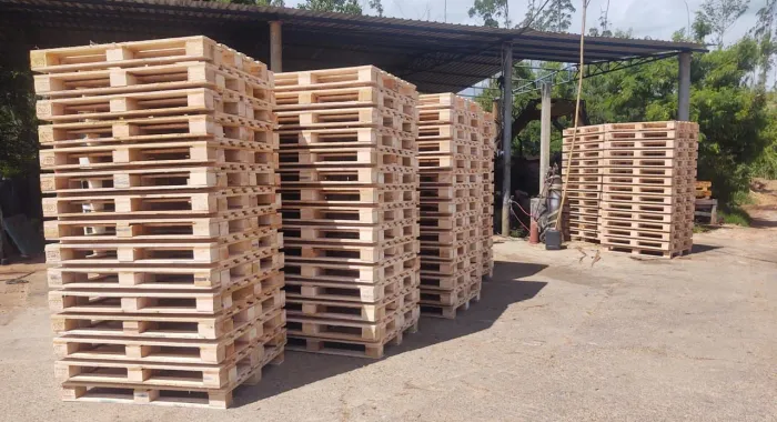 Paletes PBR 120x100x12,5. Madeira Eucalipto