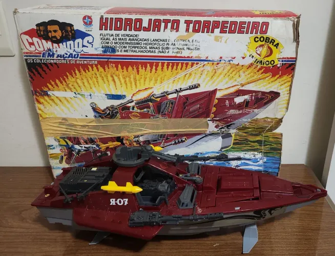 Veículo Lancha Hidrojato Torpedeiro Estrela Anos 80 Completo 