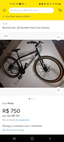 Vendo Mountain bike ao 29 - sem uso