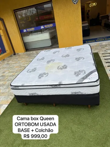 Cama box Casal SEMINOVO ORTOBOM