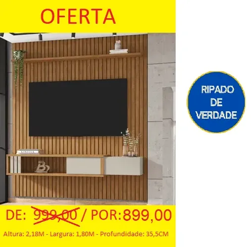 Painel de 1,80 Ripado de verdade