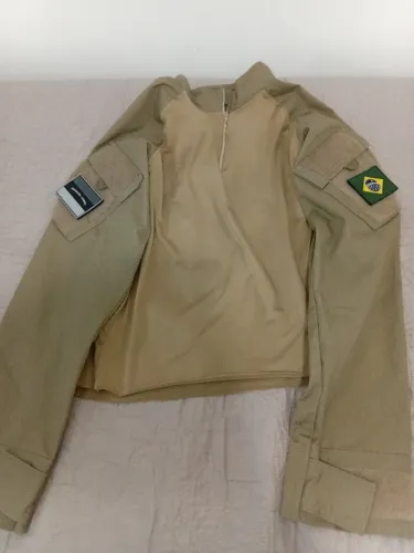 Camisa manga longa tática Cáqui