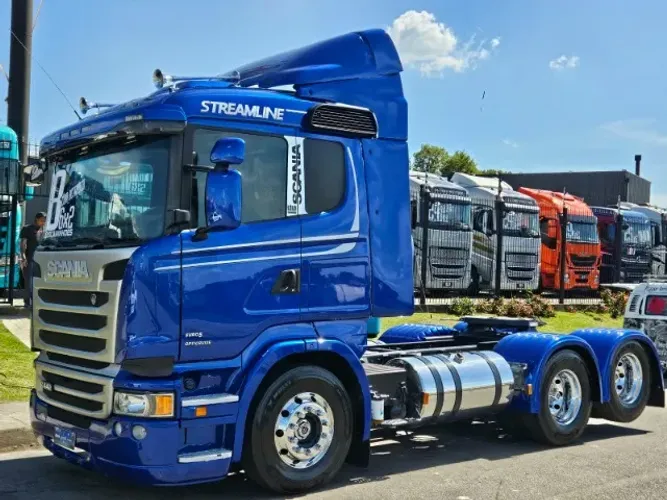 Scania R440 6x2 Streamline Ano 2018 Teto Alto Automático Baixo Km Retarder Impecável top