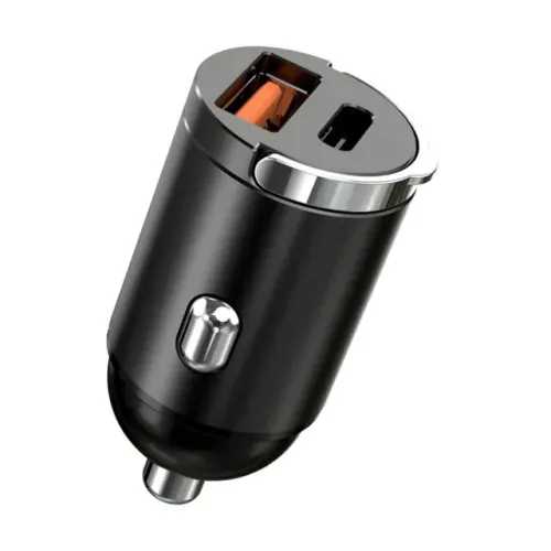 Mini carregador celular de carro, 100W, USB tipo C - Entrega