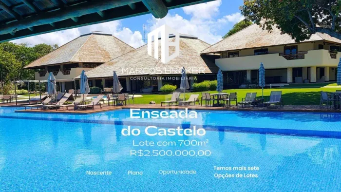 Terreno à Venda no Enseada do Castelo Praia do Forte, Bahia 700m² Nascente