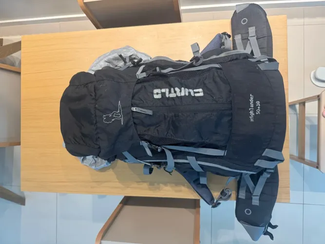 Mochila Curtlo Highlander 60L (Cargueira Viagem Mochilão - Trekking)