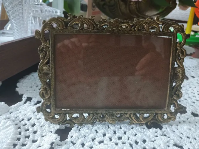 Porta retrato de bronze