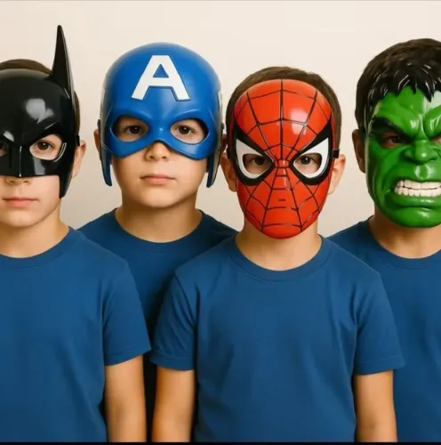 MÁSCARAS DE SUPER HERÓIS PARA CARNAVAL DIVERSOS PERSONAGEM