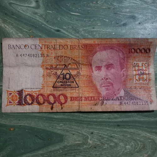 10000 Cruzados (com carimbo) - Mailson F. Da Nobrega