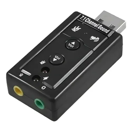 Placa de áudio usb 