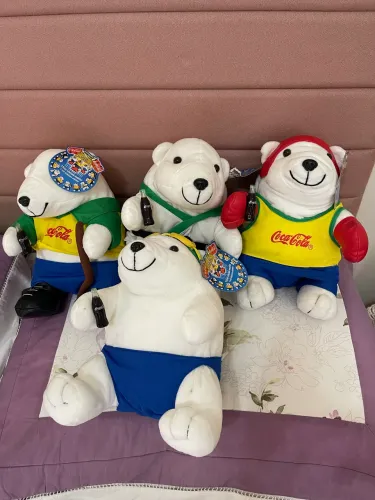 4 Ursinhos Parmalat coleção olimpíadas