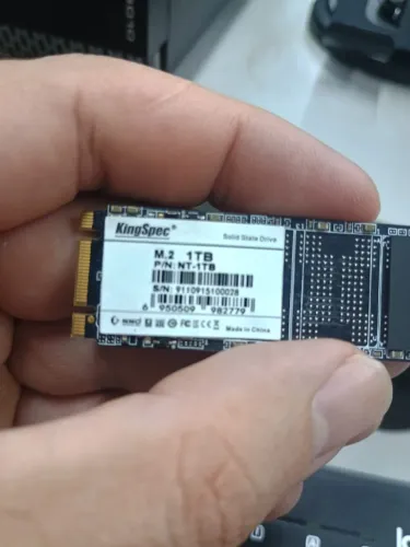 SD M.2 SATA 1TB KingSpec - Ótimo para Armazenamento e Jogos (Leitura 480 MB/s)