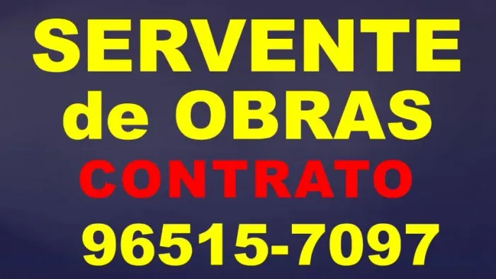 Servente de obras 