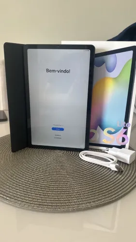 Samsung Galaxy Tab S6 Lite 128GB 4G + S Pen + Capa + Caixa - Impecável