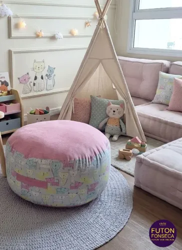 puff futon infantil 