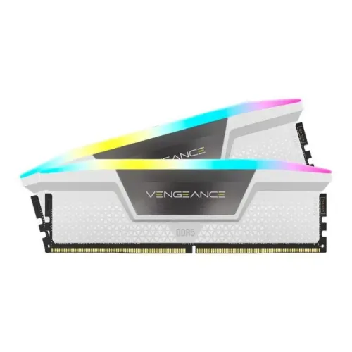 MEMORIA CORSAIR VENGEANCE, RGB, 32GB (2X16GB), DDR5, 6000MHZ, C36, BRANCO