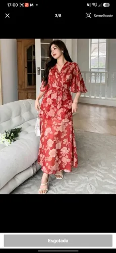 Dazy shein vestido vermelho novo