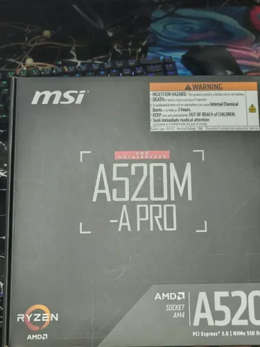 A520M MSI nova