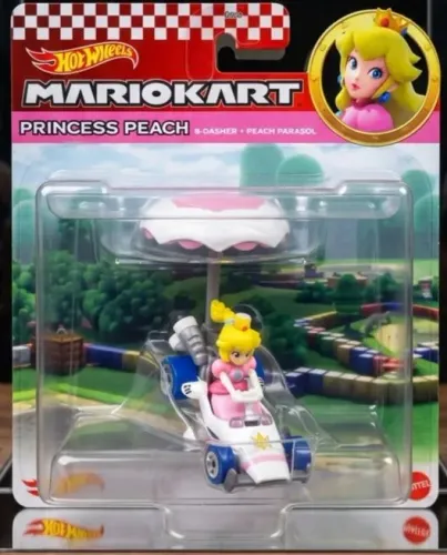 Hot wheels edição mario kart Personagem Peach