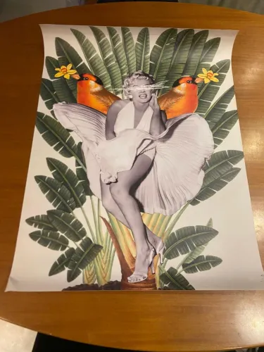 Tela decorativa MARILYN MONROE para emoldurar - 120x60 cm