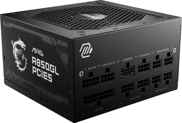 Fonte MSI MAG A850GL, 850W, 80 plus gold